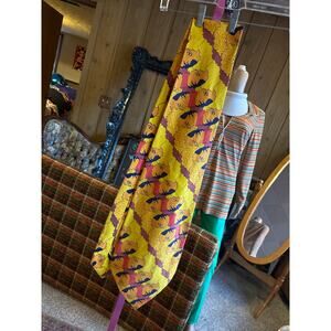 1970s vintage Warhol pop art giant clown neck tie